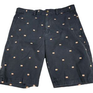 Old Navy Ultimate Slim Shorts Mens 32 Blue American Flag Patriotic Preppy Casual